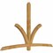 Ekena Millwork Davenport Rough Sawn Timber Gable Bracket, Western Red Cedar, 108"W x 68"H x 4"D x 4"F, 15/12 Pitch GBW108X68X0404DAV00RWR - alternate 5